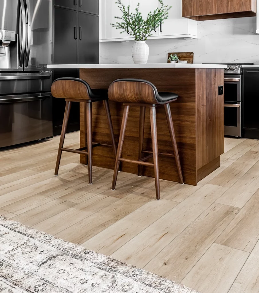 wood flooring in kitchen